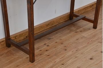アンティーク家具　★アンティーク　古い木のシンプルな作業台(テーブル、机)