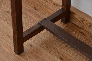 アンティーク家具　★アンティーク　古い木のシンプルな作業台(テーブル、机)