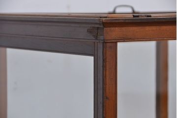 アンティーク家具　アンティーク　6面ガラス脚付きガラスケース(ショーケース、飾り棚)