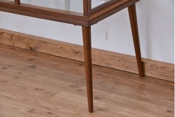 アンティーク家具　アンティーク　6面ガラス脚付きガラスケース(ショーケース、飾り棚)