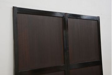 ★古民具・骨董　使い込まれた帯戸(板戸)2枚セット