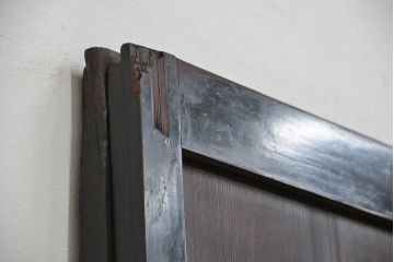 ★古民具・骨董　使い込まれた帯戸(板戸)2枚セット
