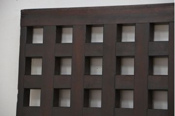 アンティーク雑貨　古民具・骨董　明治時代　古い豪商の蔵で使われた重厚な格子材