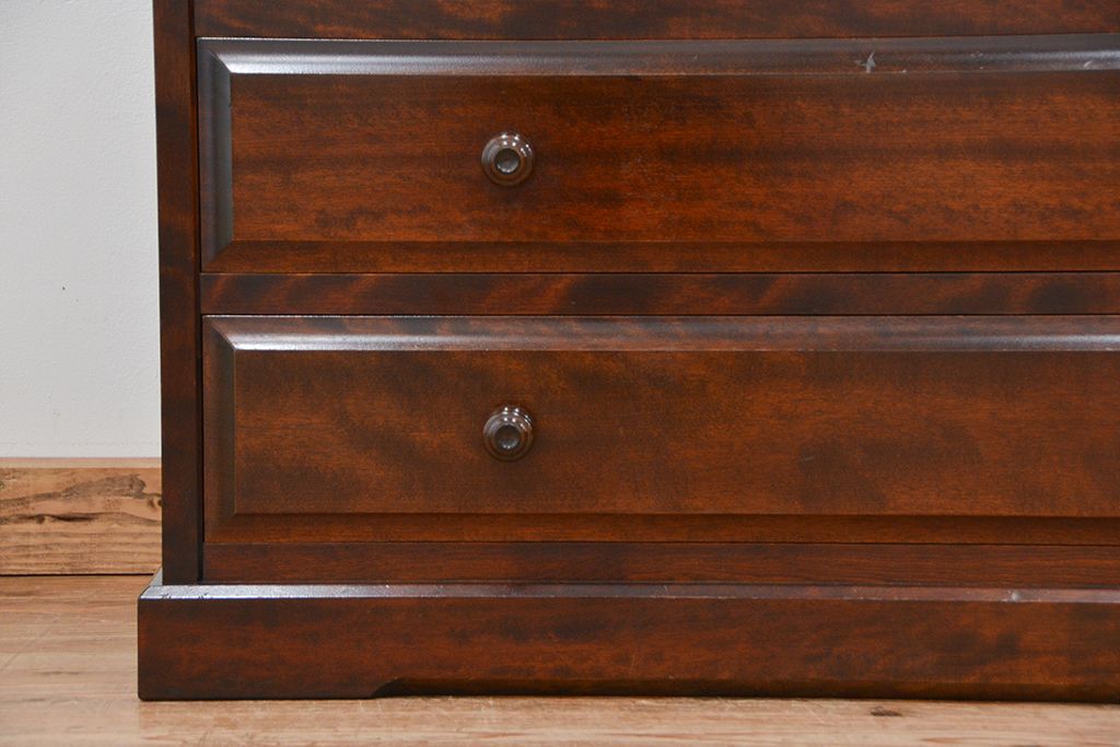 中古　北海道民芸家具チェスト(整理タンス、整理箪笥)定価24万円