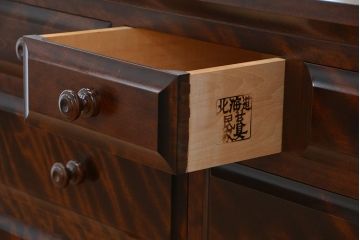 中古　北海道民芸家具チェスト(整理タンス、整理箪笥)定価24万円