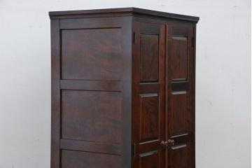 中古　北海道民芸家具ワードローブ(洋服タンス、洋服箪笥)定価約26万円