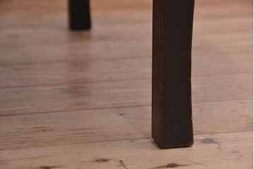 アンティーク家具　アンティーク　古い栓材の折りたたみ丸型ちゃぶ台