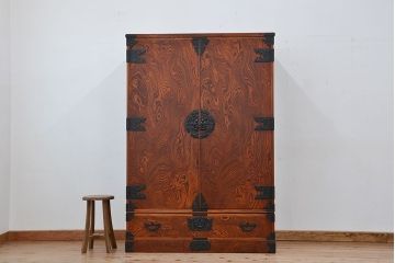 中古　伝統工芸　岩谷堂箪笥ワードローブ　定価約60万円(洋服タンス)