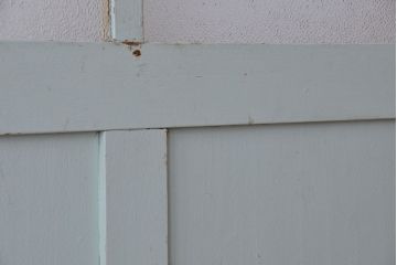 アンティーク　ダイヤガラス入り!シャビーな背の高いガラス戸2枚セット(引き戸)