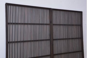 ★アンティーク　古い木の格子戸2枚セット