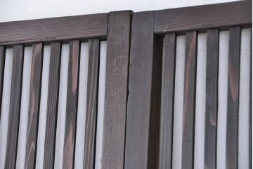 ★アンティーク　古い木の格子戸2枚セット
