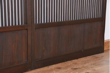★アンティーク　古い木の格子戸2枚セット