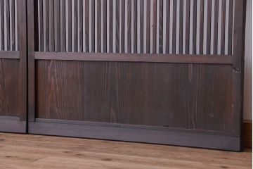 ★アンティーク　古い木の格子戸2枚セット