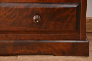 中古　北海道民芸家具　3段重ねチェスト、整理箪笥(定価約68万円)(整理タンス)