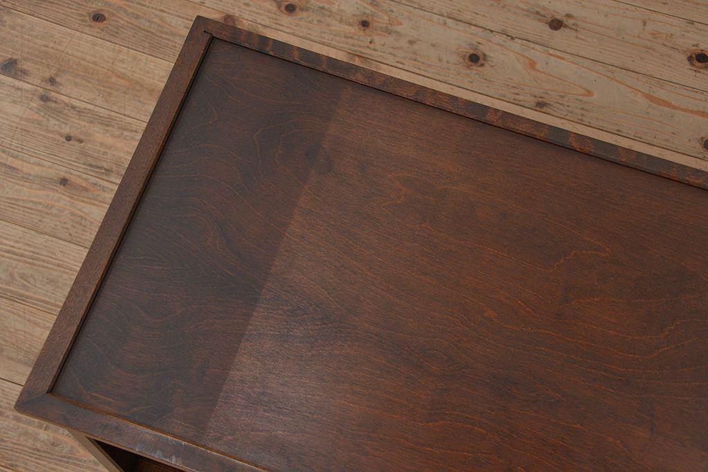 中古　北海道民芸家具　3段重ねチェスト、整理箪笥(定価約68万円)(整理タンス)