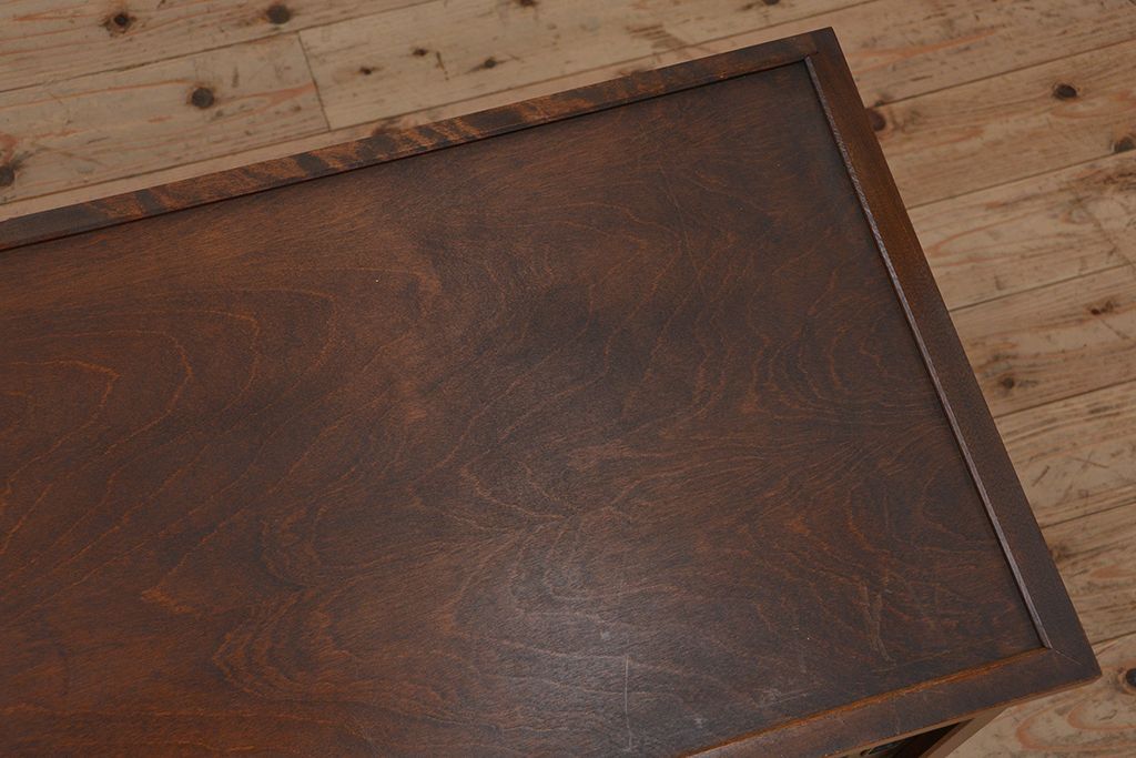 中古　北海道民芸家具　3段重ねチェスト、整理箪笥(定価約68万円)(整理タンス)