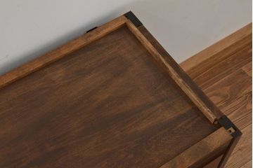 中古　北海道民芸家具　3段重ねチェスト、整理箪笥(定価約68万円)(整理タンス)