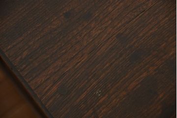 アンティーク家具　大正ロマン　ナラ材のかわいらしい卓上リボルビングブックシェルフ(本棚)