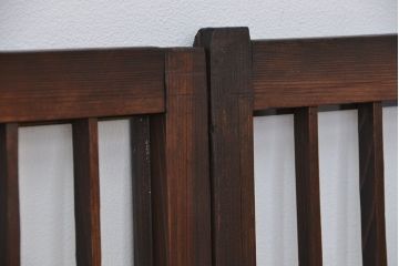 古民具・骨董　格子の入ったガラス引き戸4枚セット(窓、ガラス戸、書院戸)