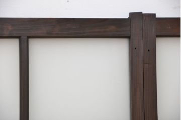 古民具・骨董　味のある小振りな引き戸4枚セット(窓、ガラス戸)