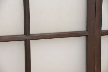 古民具・骨董　味のある小振りな引き戸4枚セット(窓、ガラス戸)