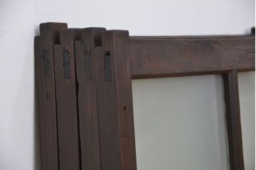 古民具・骨董　味のある小振りな引き戸4枚セット(窓、ガラス戸)