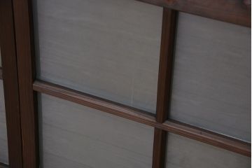 古民具・骨董　味のある小振りな引き戸4枚セット(窓、ガラス戸)
