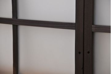 古民具・骨董　味のある小振りな引き戸4枚セット(窓、ガラス戸)