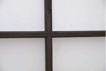 古民具・骨董　シックなガラス戸2枚セット(1)(引き戸、窓)