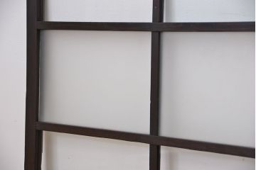 古民具・骨董　シックなガラス戸2枚セット(1)(引き戸、窓)