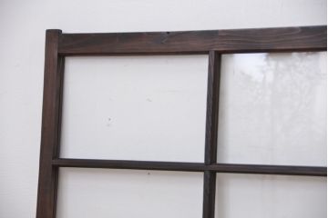 古民具・骨董　シックなガラス戸2枚セット(2)(引き戸、窓)