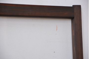 古民具・骨董　シックなガラス戸2枚セット(2)(引き戸、窓)