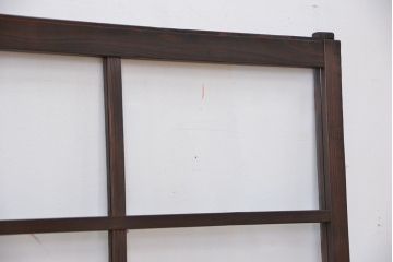 古民具・骨董　シックなガラス戸2枚セット(2)(引き戸、窓)