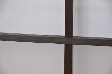古民具・骨董　シックなガラス戸2枚セット(2)(引き戸、窓)