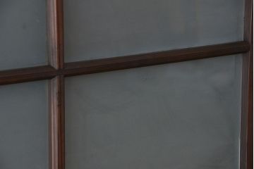 昭和レトロ　シックなガラス戸2枚セット(引き戸、建具、窓)