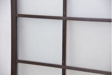 昭和レトロ　シックなガラス戸2枚セット(引き戸、建具、窓)