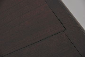 アンティーク家具　アンティーク　使い込まれた重厚なモールガラス入りサイドボード(収納棚、カウンターテーブル)