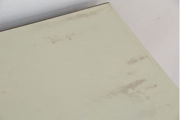 レトロ家具　昭和レトロ　大振りなアンティークペイントマス目棚(升目棚、飾り棚、陳列棚)