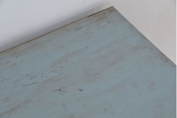 レトロ家具　昭和レトロ　古い木のアンティークペイントマス目棚(升目棚、飾り棚、陳列棚)