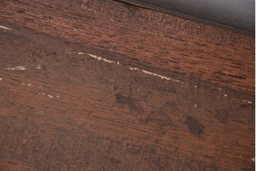 レトロ家具　昭和レトロ　古い木のシンプルな薄型飾り棚(2)(本棚)
