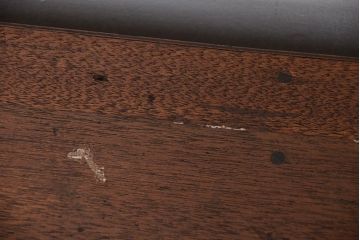 レトロ家具　昭和レトロ　古い木のシンプルな薄型飾り棚(3)(本棚)