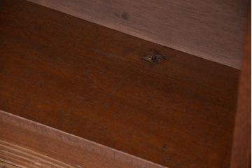 レトロ家具　昭和レトロ　古い木のシンプルな薄型飾り棚(4)(本棚)