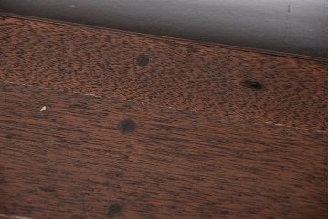 レトロ家具　昭和レトロ　古い木のシンプルな薄型飾り棚(5)(本棚)