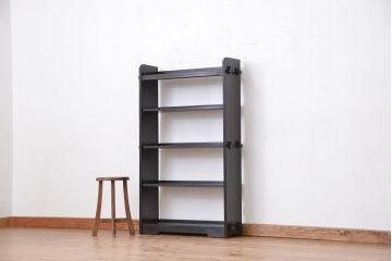 アンティーク家具　アンティーク　古い木のシックな楔本棚(飾り棚)