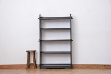 アンティーク家具　アンティーク　古い木のシックな楔本棚(飾り棚)