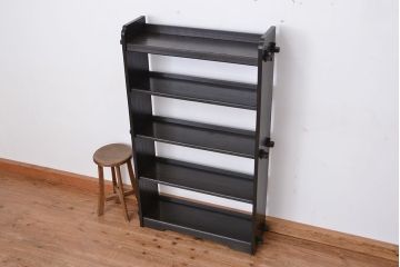 アンティーク家具　アンティーク　古い木のシックな楔本棚(飾り棚)