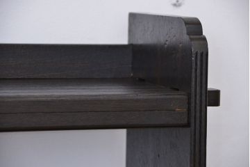 アンティーク家具　アンティーク　古い木のシックな楔本棚(飾り棚)
