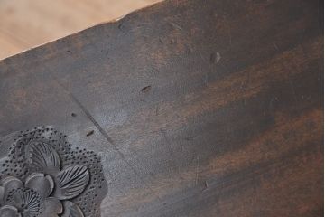 ビンテージ　中古軽井沢彫りスツール(椅子、チェア)