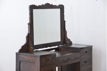 ビンテージ　中古 軽井沢彫りドレッサー(鏡台)
