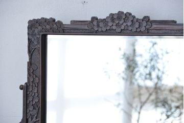 ビンテージ　中古 軽井沢彫りドレッサー(鏡台)